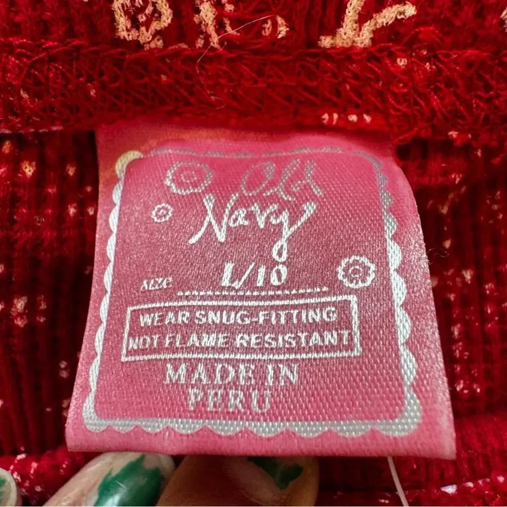 Old Navy cozy red